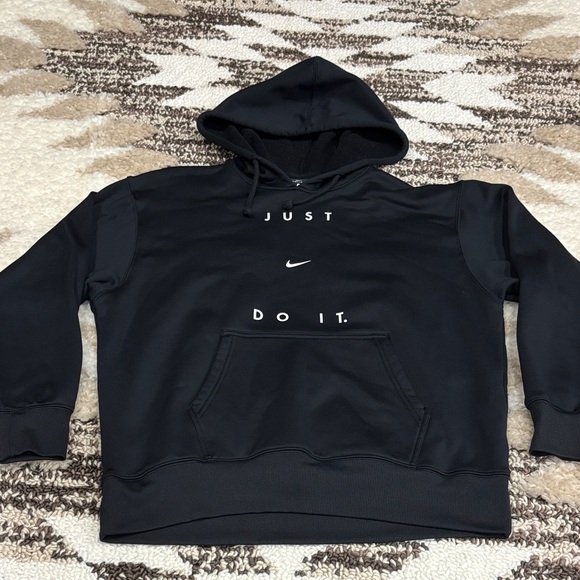 Nike Black Hoodie with Just Do It Print - Picture 1 of 3